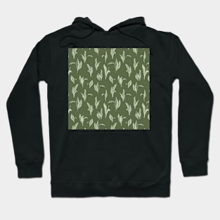 Lily-of-the-valley vintage green Hoodie